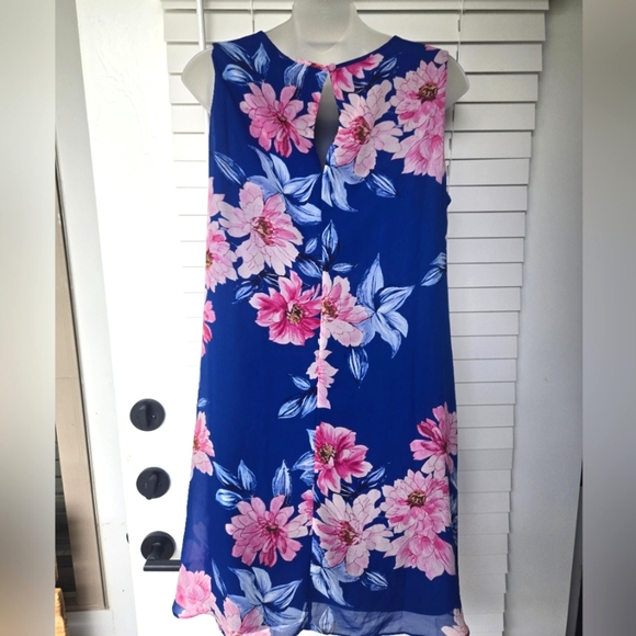 JH Floral Shift Dress Pullover Style Sz 12 - Picture 6 of 12